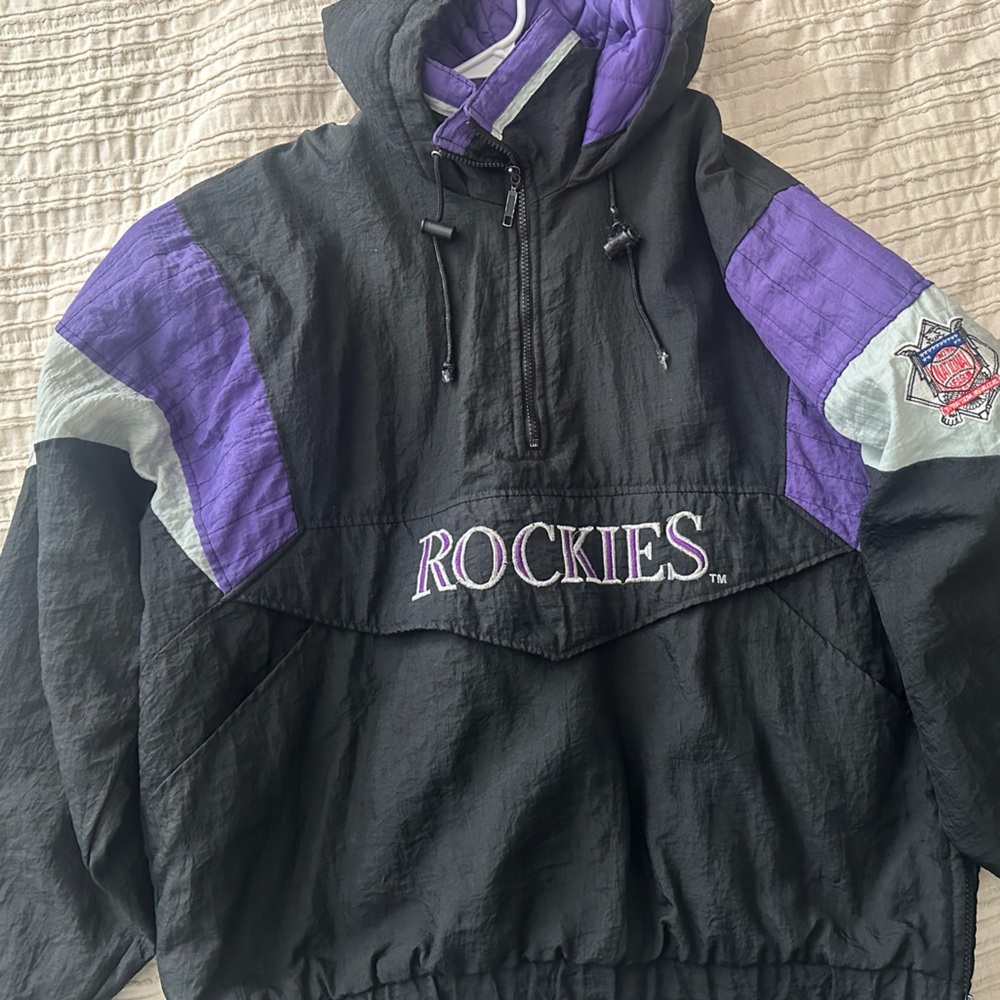 Vintage Starter Jacket Colorado Rockies